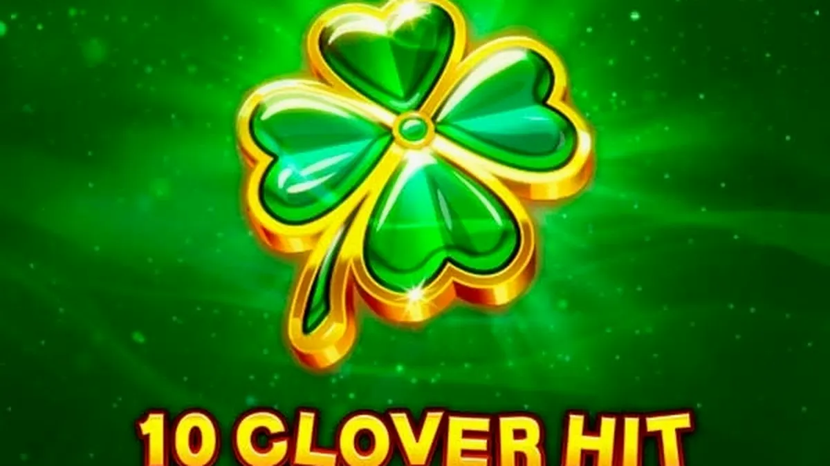 Interface clássica do slot 10 Clover Hit com símbolos de frutas e trevos